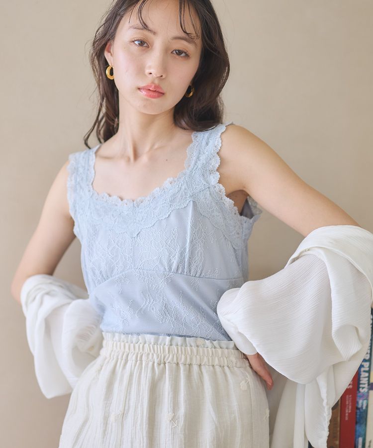 総レースキャミソール/earth music&ecology（アース ミュージック