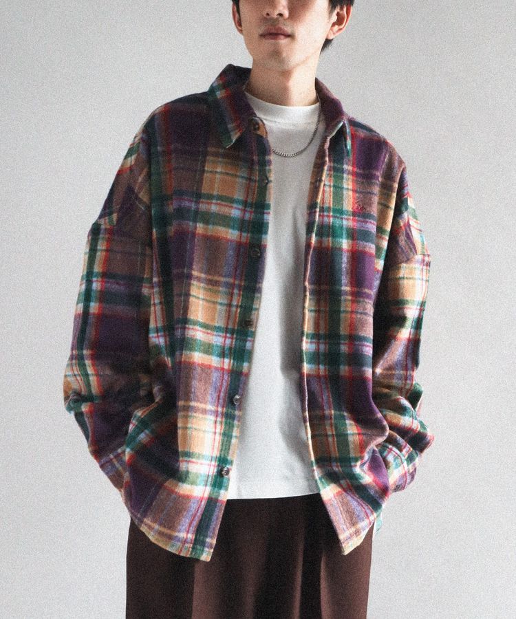 BEVERLY HILLS POLO CLUB/ビバリーヒルズポロクラブ シャギーチェック