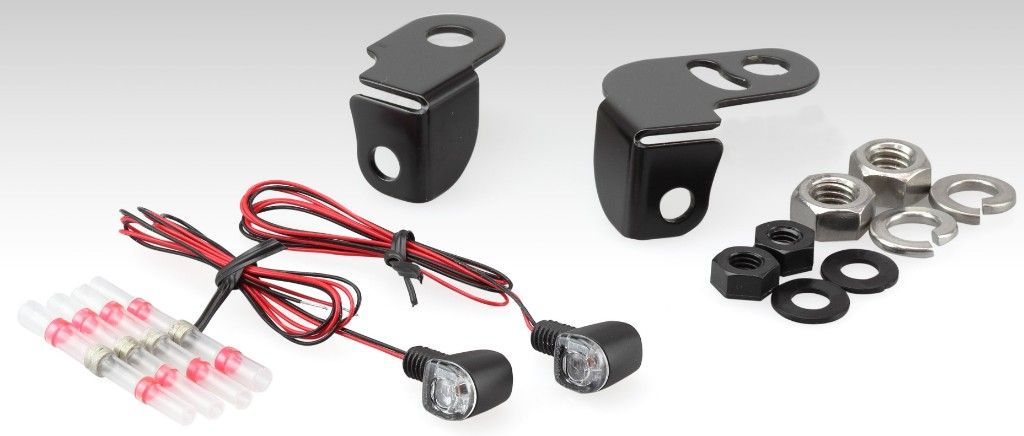 Webike | KIJIMA キジマ Nanoウインカー＋フロントステーセット BK