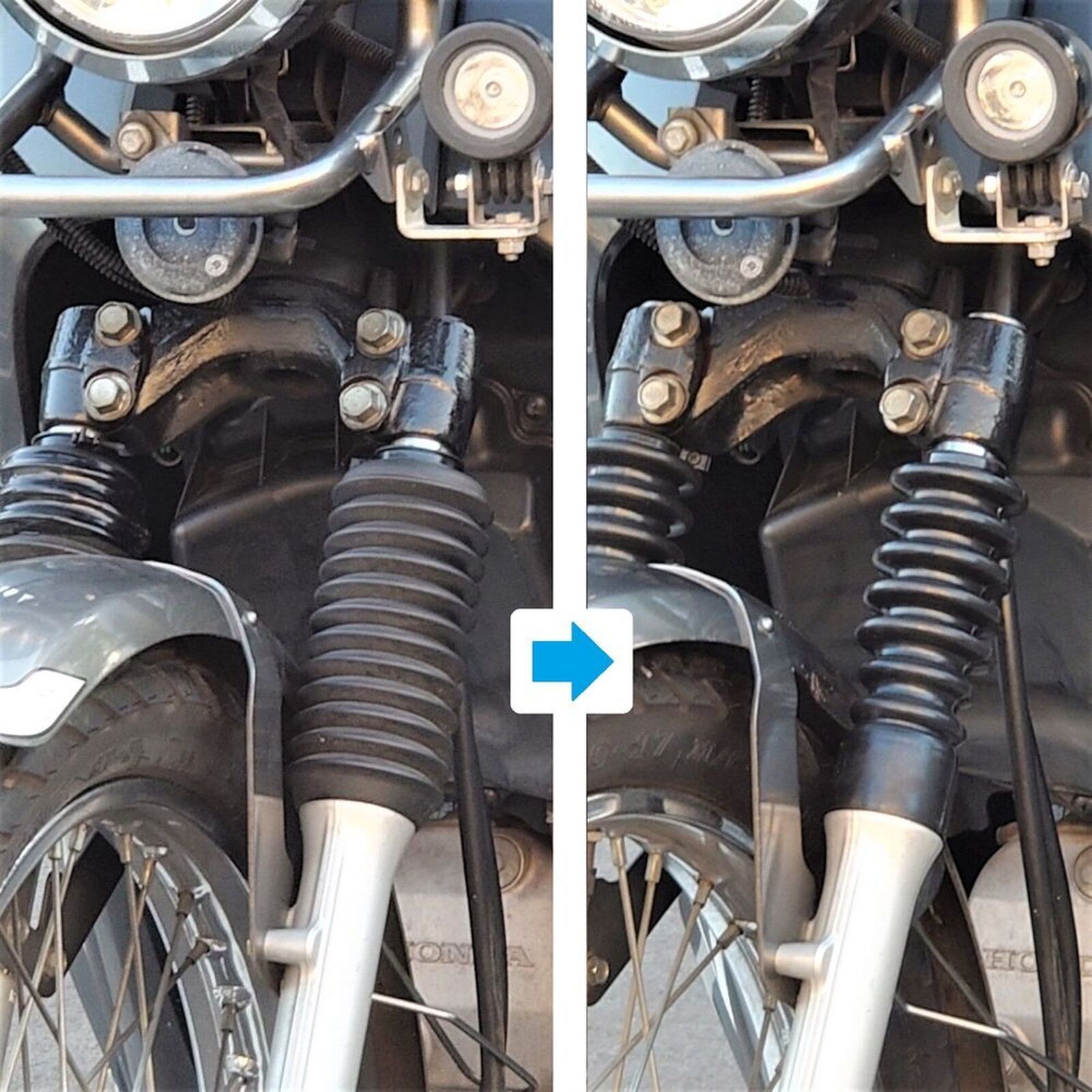 ホンダ クロスカブ「フロントフォークブーツ交換（JA10