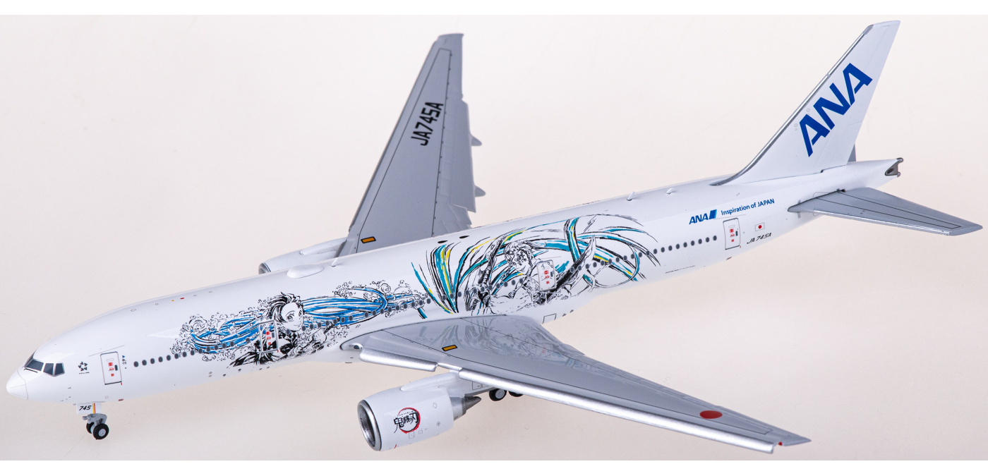 SA4015A ANA 全日空Boeing 777-200ER JA745A 襟翼放下版JC Wings 1:400
