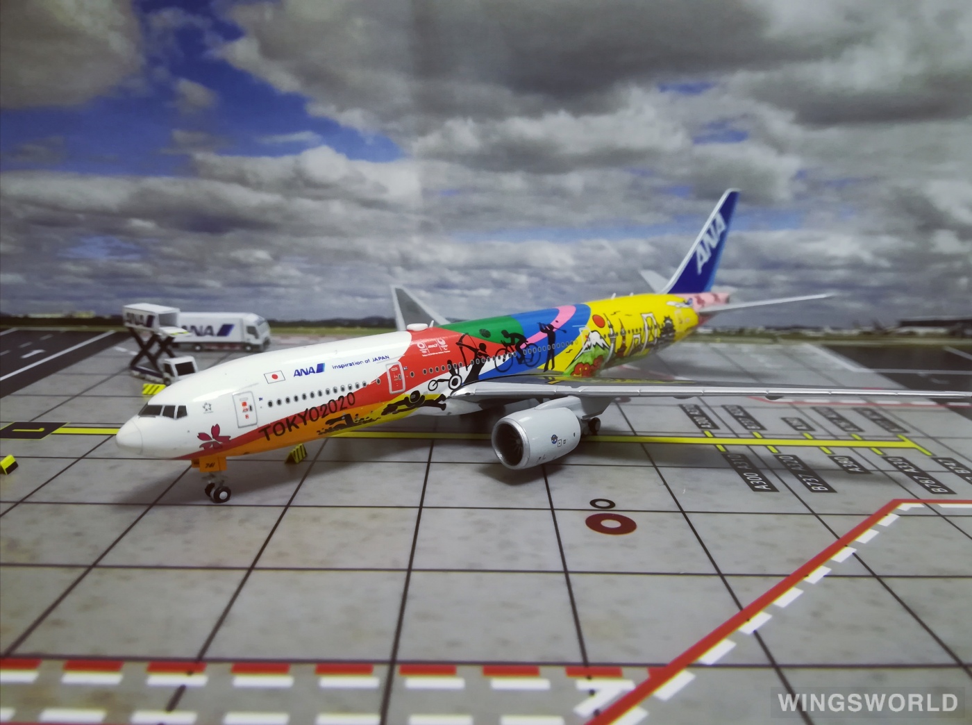 JC Wings 1:400 Boeing 777-200 ANA 全日空EW4772001 JA741A 东京奥运