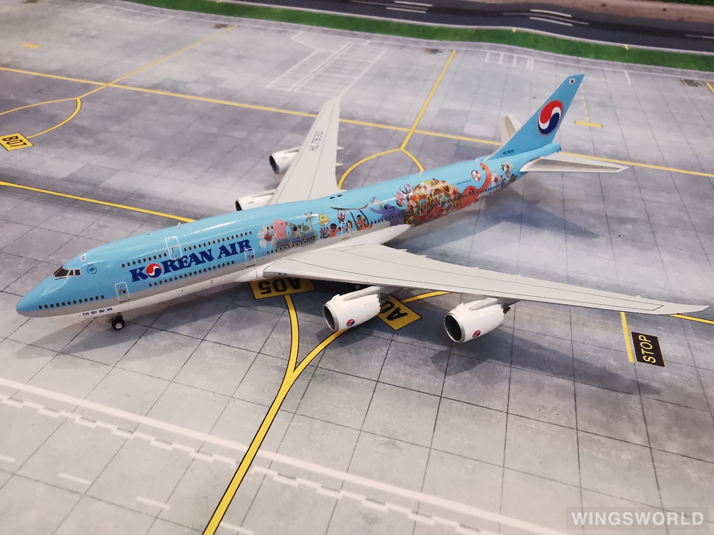 JC Wings 1:400 Boeing 747-8 Korean Air 大韩航空EW4748001 HL7630 的