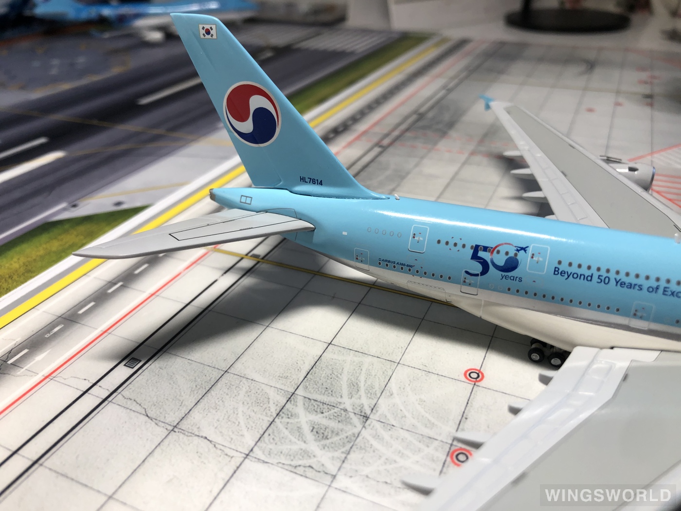 JC Wings 1:400 Airbus A380-800 Korean Air 大韩航空EW4388016 HL7614