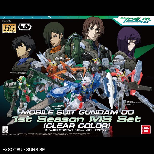 第一季主角機集結！HG 1/144《機動戰士鋼彈00》1st Season MS Set