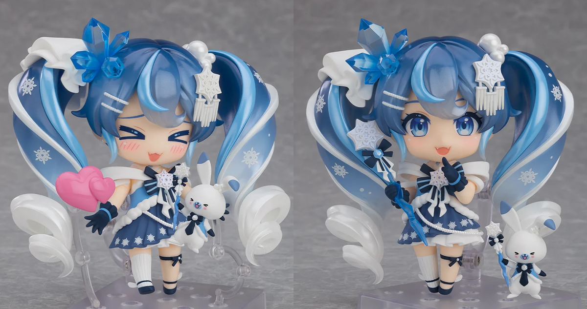 雪ミク2025『ねんどろいど 雪ミク Crystal Snow Ver.』きらきら輝く