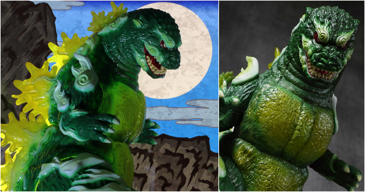 PLEX GODZILLA VINYL ART『GVA-BC ゴジラ1995 Frog Tree 浮世ノ絵（翠