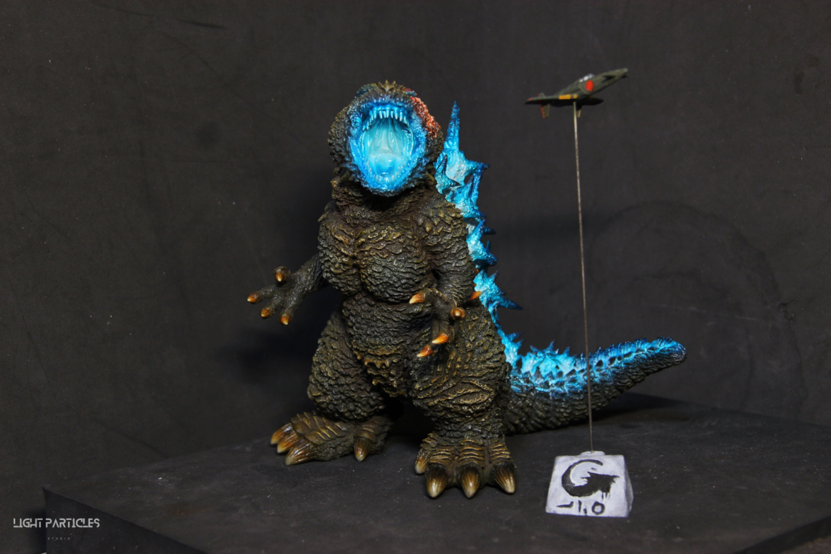 KOC SRD ゴジラ-1.0 ガレージキット 熱線放射 塗装
