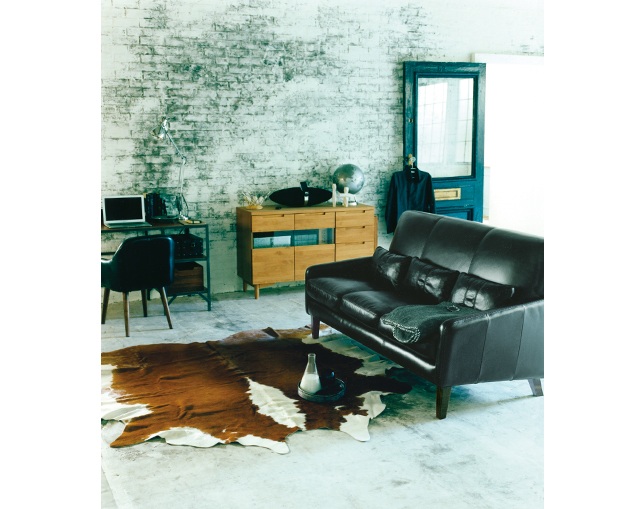 FRAYE leather sofa 3 seater(フレイ レザー ソファ 3 シーター)/FRAYE