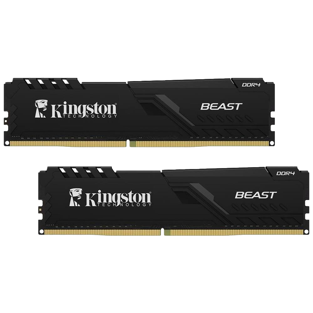 Kingston 32GB (2x16GB) Beast Siyah 3200Mhz CL16 DDR4 Dual Kit Ram
