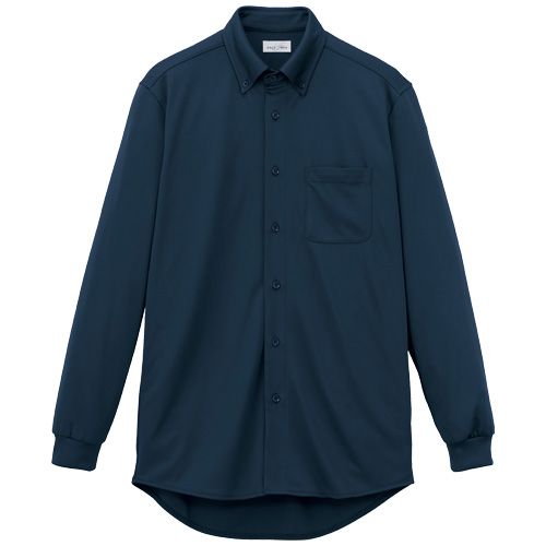 Facemix FB4574U ボタンダウン長袖シャツ(ポリジン加工)[男女兼用