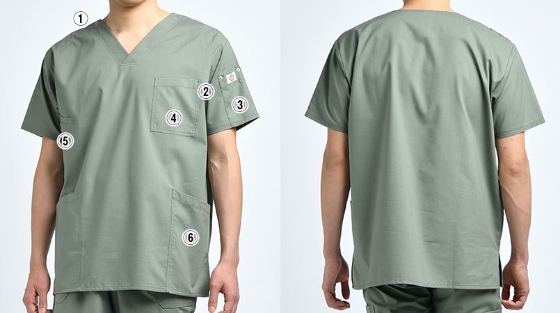 7033SC Folk×Dickies スクラブ[男女兼用]｜ユニフォームタウン