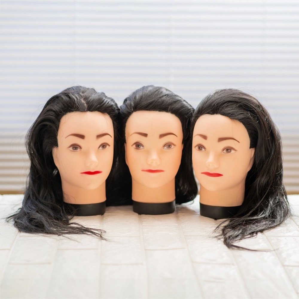 ヘアカット練習用マネキン＋カット研修用テキスト ヘアカット練習用