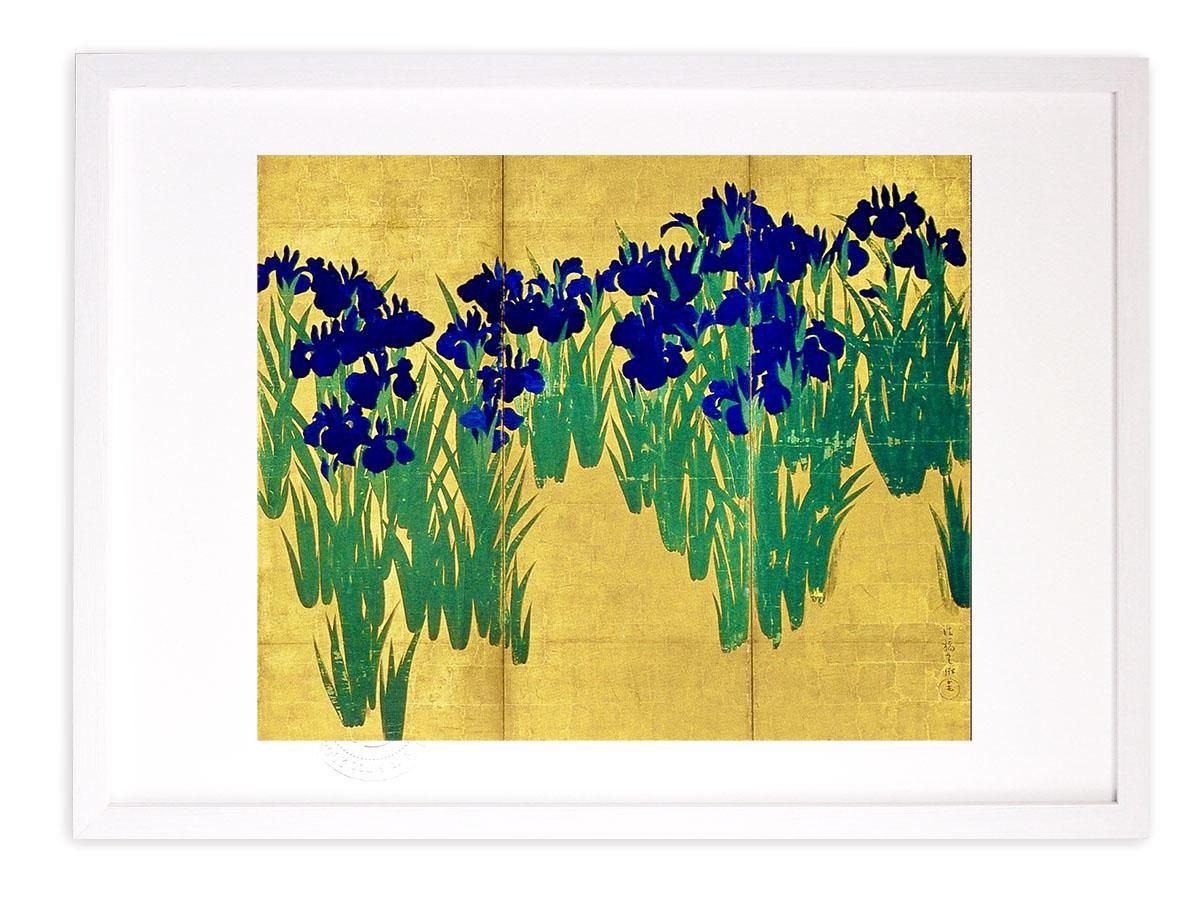 版画 絵画 名画 日本画 燕子花図 右隻右側 尾形光琳 インテリア 壁掛け