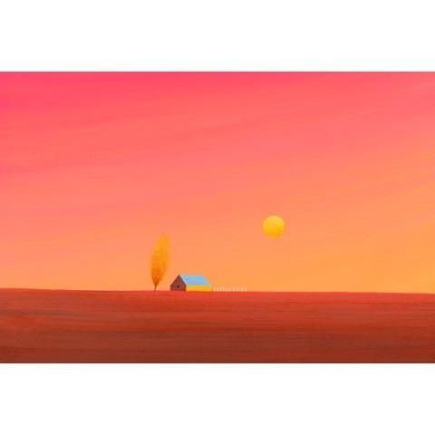 アートグラフ【深紅の夕焼け】大衣サイズ - 葉祥明美術館公式ネット