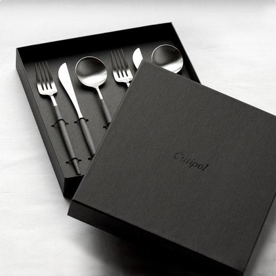 クチポール［GOA］ディナー｜カトラリーギフトセット(6本)ブラック