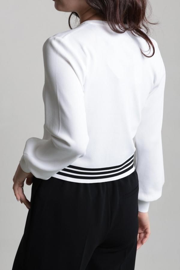 BORDERS at BALCONY(ボーダーズアットバルコニー) RAYON KNIT CARDIGAN