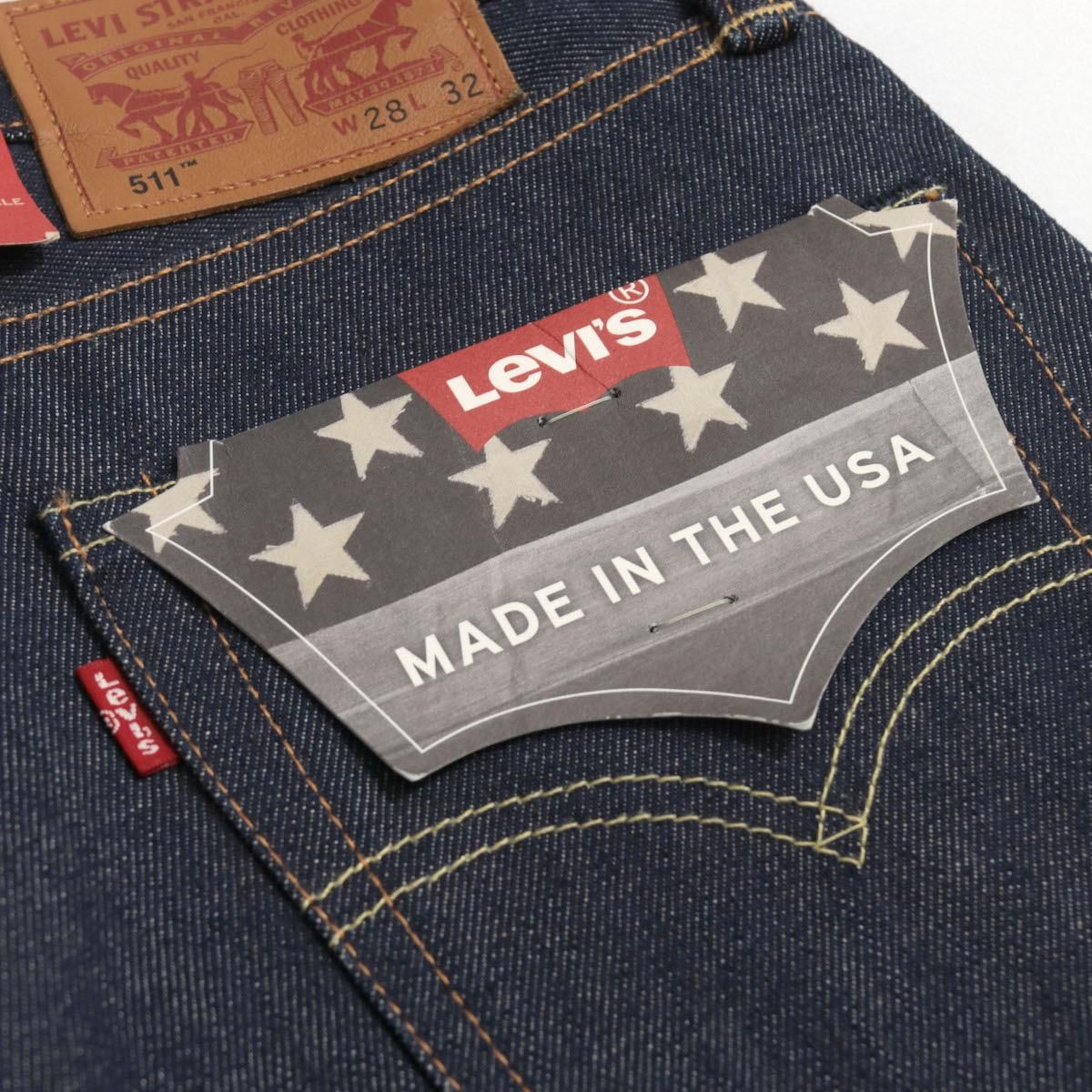 レディース] NEW USA製 リーバイス 511 スリム デニムパンツ 赤耳 廃盤