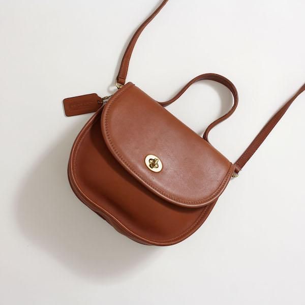 レディース] 90's USA製 オールド・コーチ ショルダーバッグ ブラウン