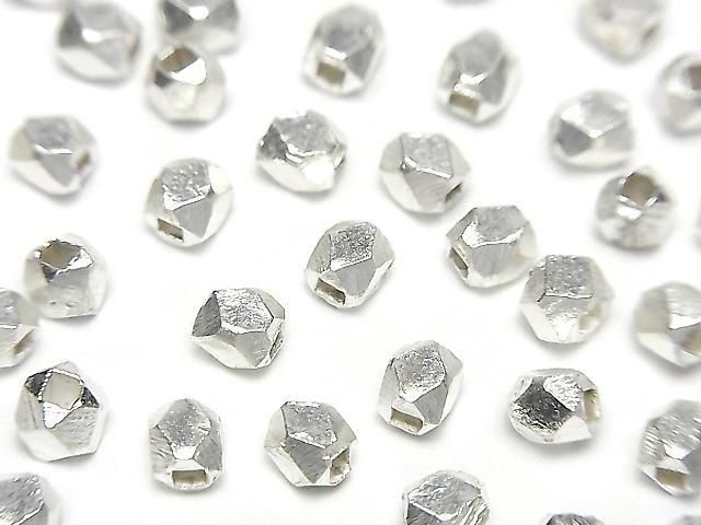 カレンシルバー キューブカット3.5×3.5×3.5mm ホワイトシルバー 5個