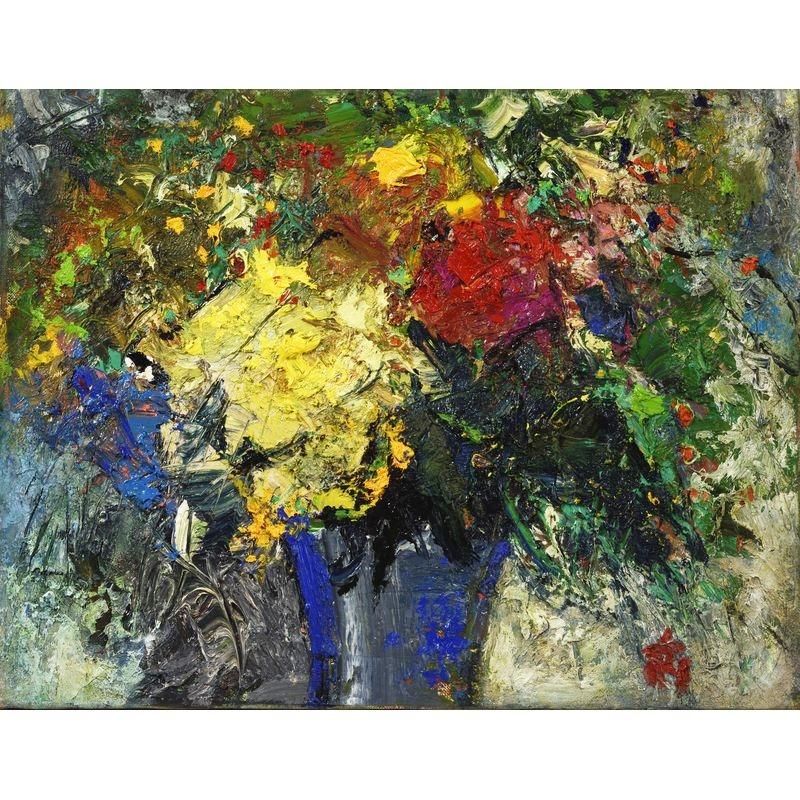 高田啓介 「花」 油彩P10号 - 一枚の繪オンラインショップ