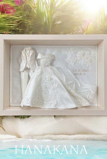 デザインフレームミニチュアドレス ＆タキシードペア- 結婚式やお祝い