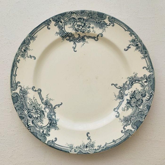 ベルギー ボッホ BOCH B.F.K.DAUPHIN グリーンフラワー フラット