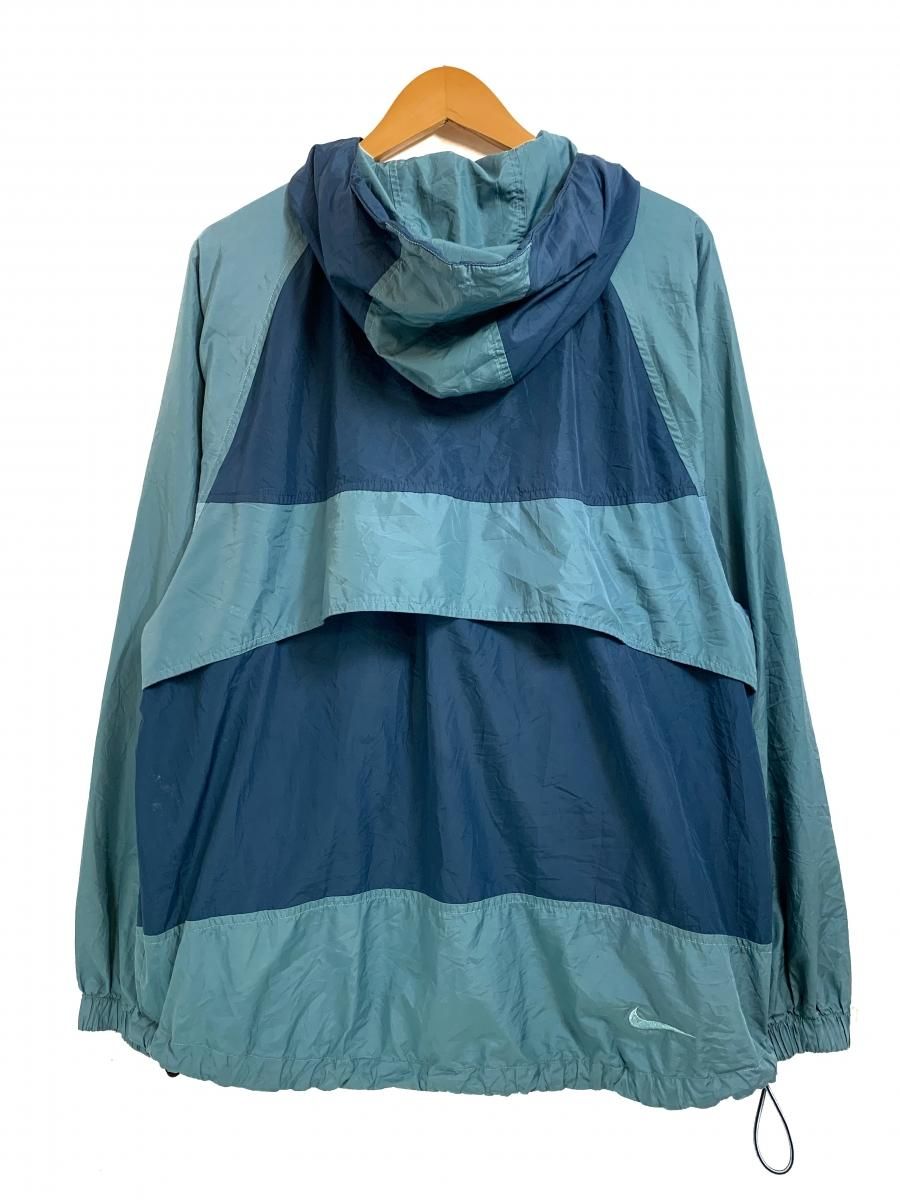 90s NIKE ACG Logo Nylon Jacket 青 M ナイキ エーシージー ナイロン