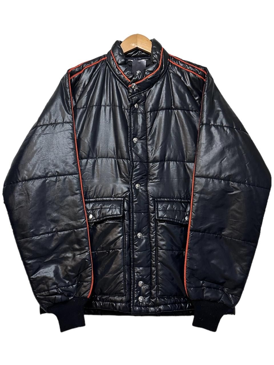 70s WYNN'S Padding Racing Jacket 黒 XL ウインズ レーシング