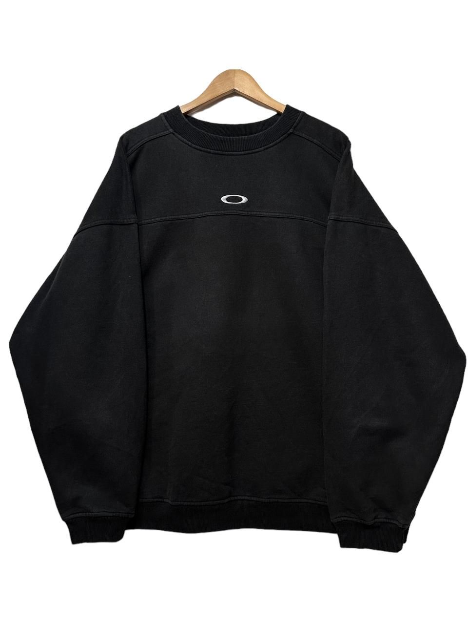00s OAKLEY Logo Sweatshirt 黒 XXL オークリー スウェット ブラック