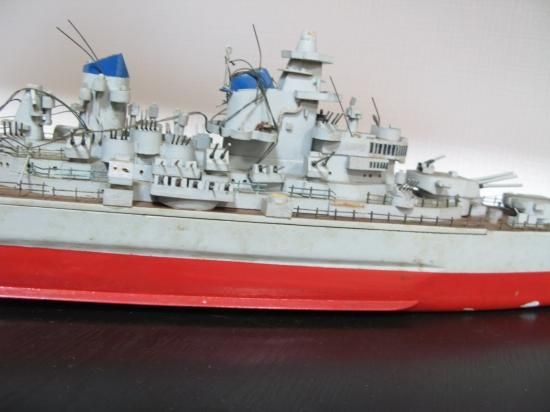 即納！ヴィンテージ 米海軍戦艦「ミズ－リ」完全ハンドメイド 元軍人が