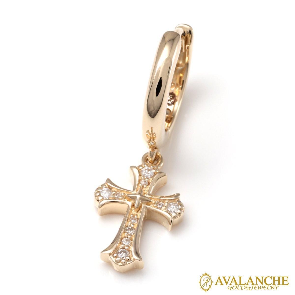 ダイヤモンド 10K イエローゴールド ピアス&チャーム 4-11288-01