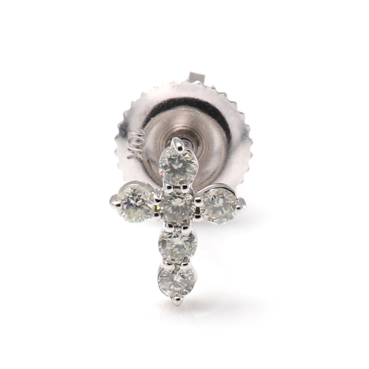 ダイヤモンド 10K ホワイトゴールド ピアス A0129945-WG - AVALANCHE
