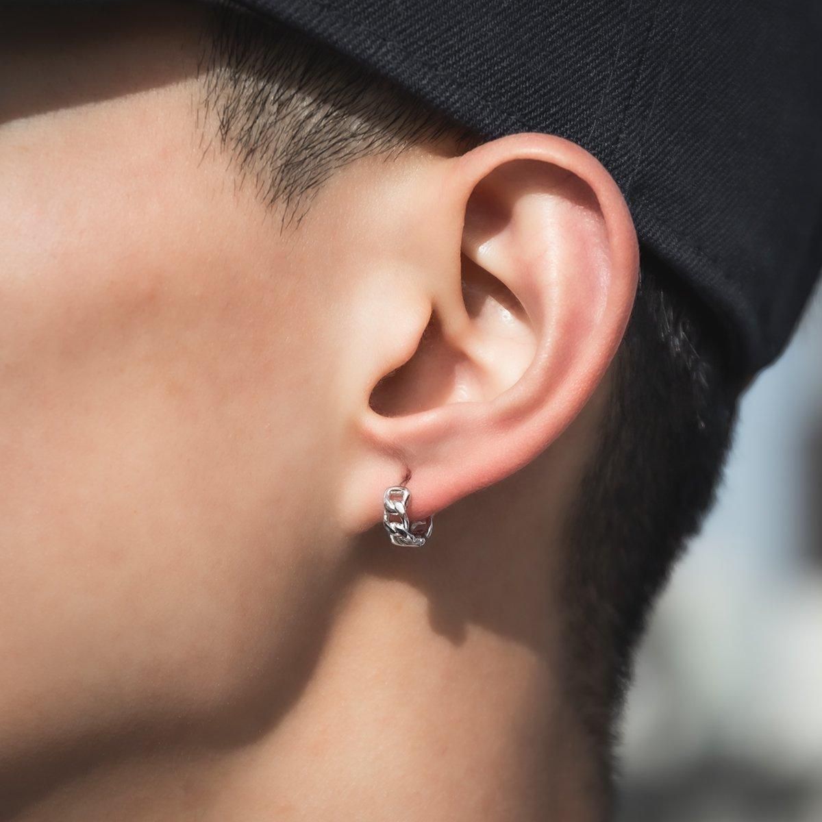 10K ホワイトゴールド マイアミピアス 10mm - AVALANCHE OFFICIAL STORE