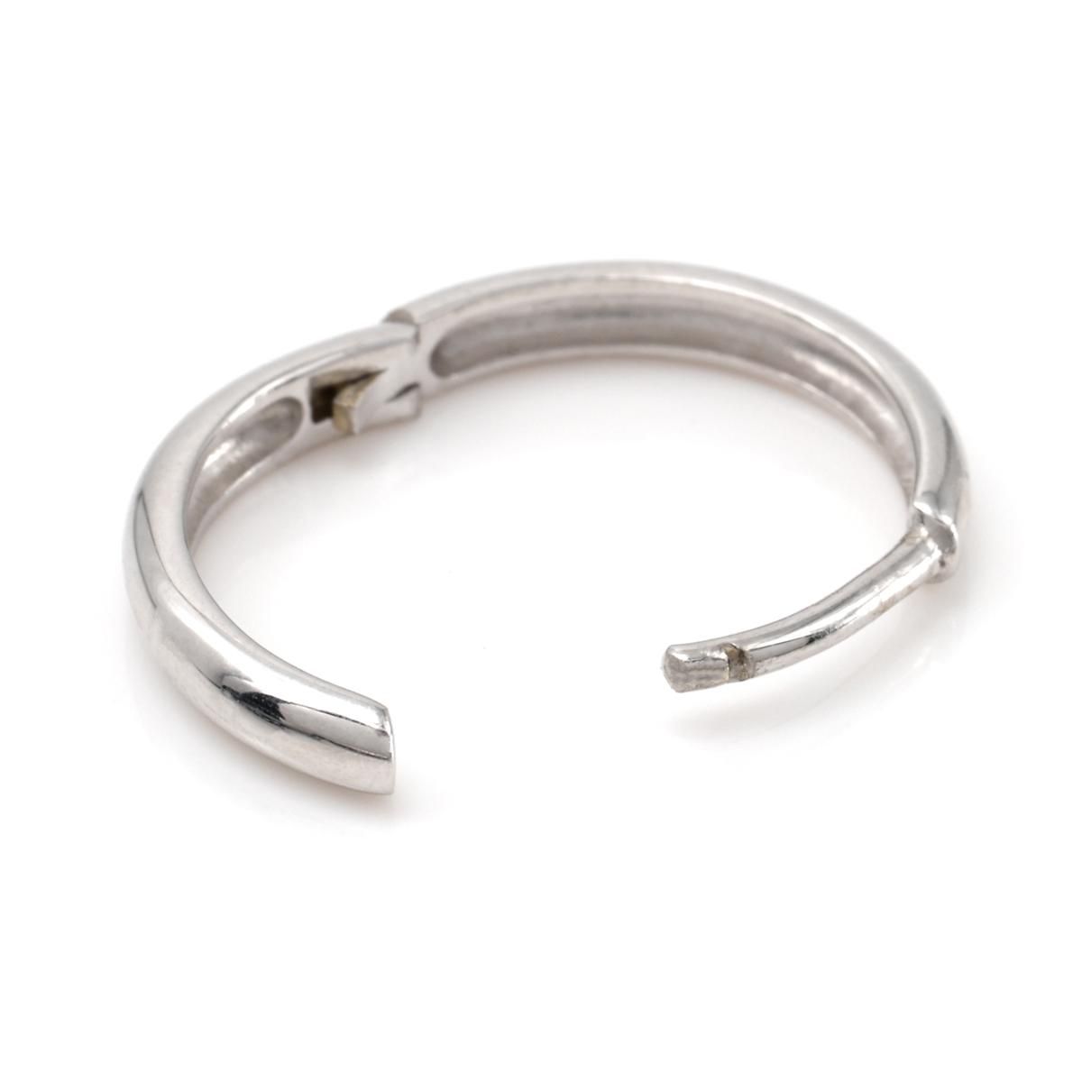 10K ホワイトゴールド ピアス 15mm - AVALANCHE OFFICIAL STORE