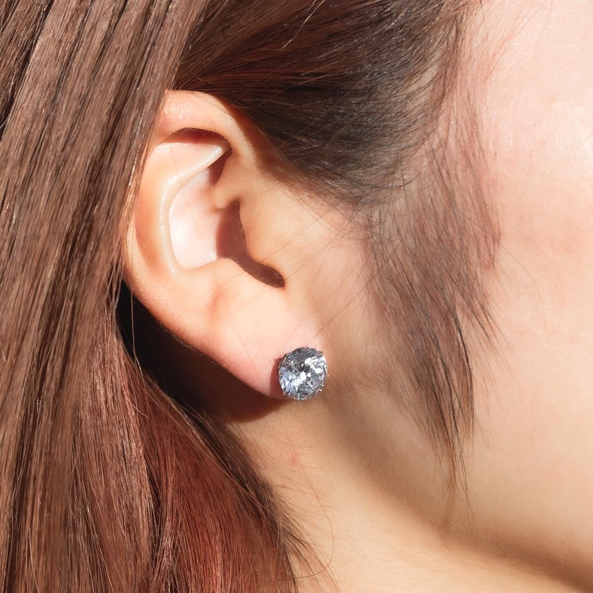 14K イエローゴールド ソリティアピアス 3mm-9mm - AVALANCHE OFFICIAL