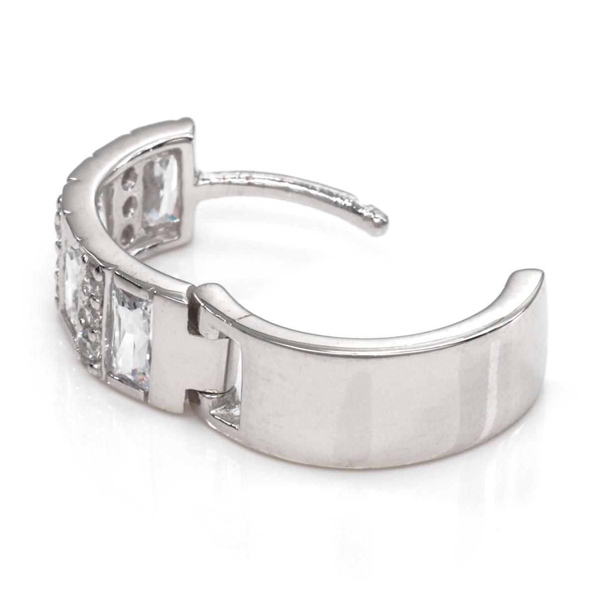 10K ホワイトゴールド ピアス 13mm - AVALANCHE OFFICIAL STORE