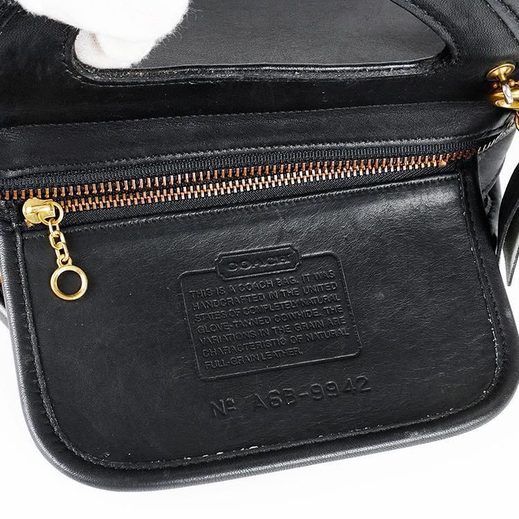 COACH コーチ ハーフムーン2WAYショルダーバッグ ブラック