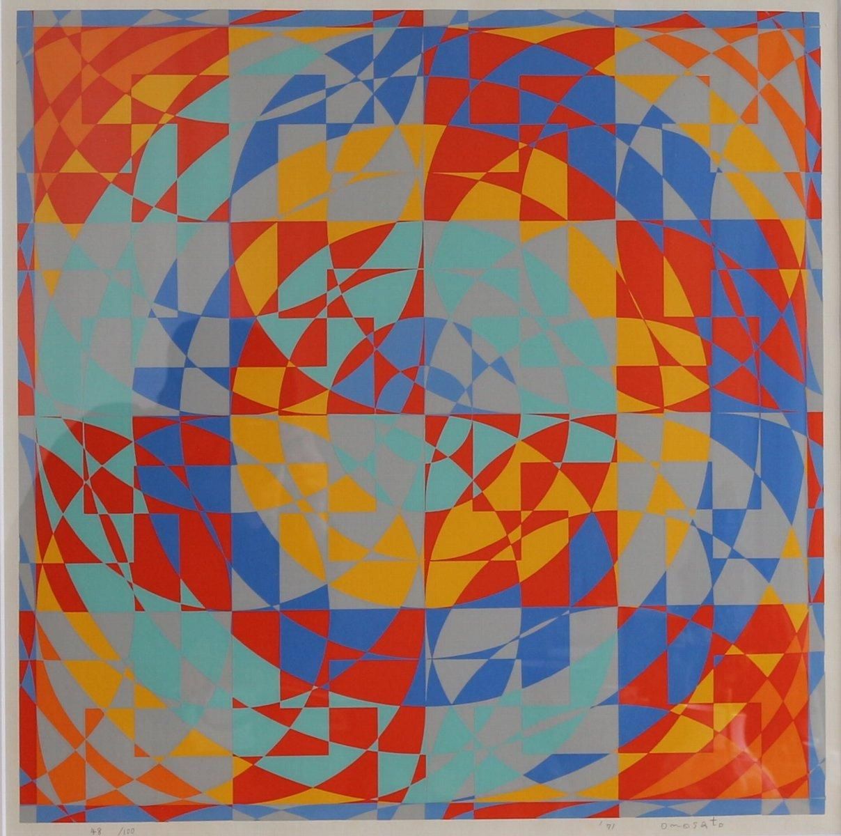 ☆オノサト・トシノブ シルクスクリーン 「Silk-87」1977