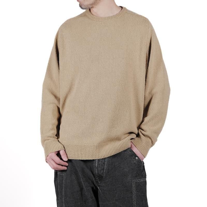 A.PRESSE] アプレッセ Washed Silk Nep Crew Neck Sweater | INS