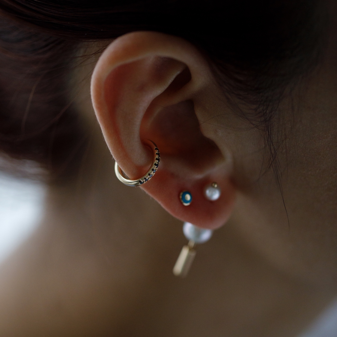 Hirotaka（ヒロタカ) Mini Spear Pearl Earring | パール ピアス