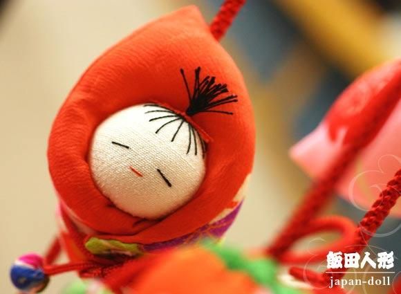 つるし飾り つるし雛 正絹古布 手縫い 凪（なぎ）台付 一式 104875 [DC