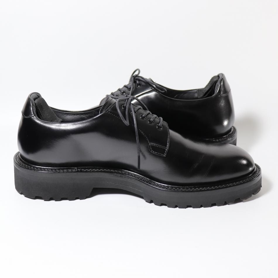 極美品” WH（ダブルエイチ）プレーントゥシューズ Size:7.5 ブラック