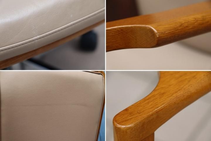 老舗家具メーカーHAMAMOTO(浜本工芸)のナラ無垢材を使用した書斎椅子