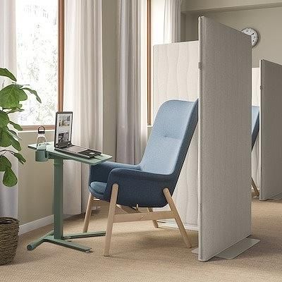 IKEA イケア ラップトップテーブル キャスター付き グリーン 66x50cm