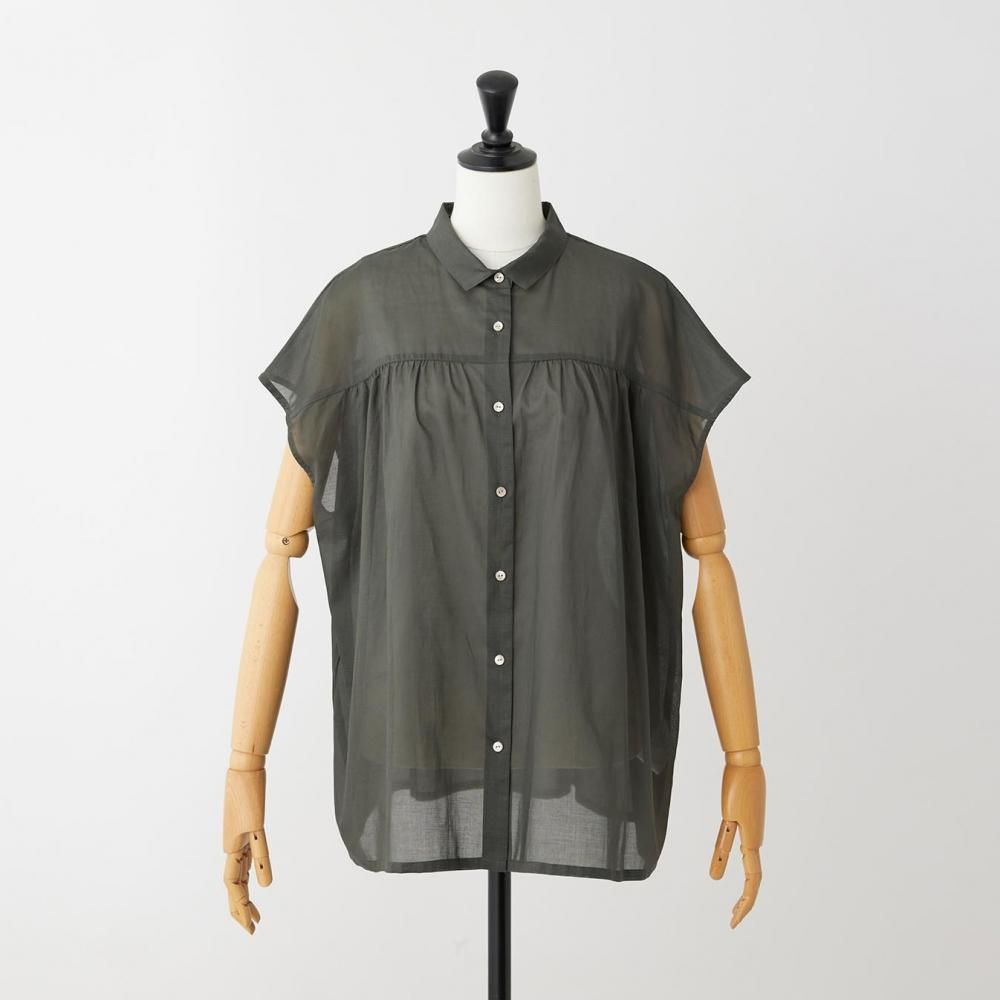 スイスコットンバックギャザーブラウス | 上質な素材 - STAMPS ONLINE