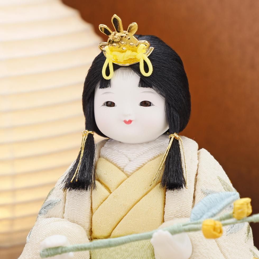 雛人形（ひな人形）「mimoza」｜鈴木晃隆 五人飾り｜コンパクトな木目