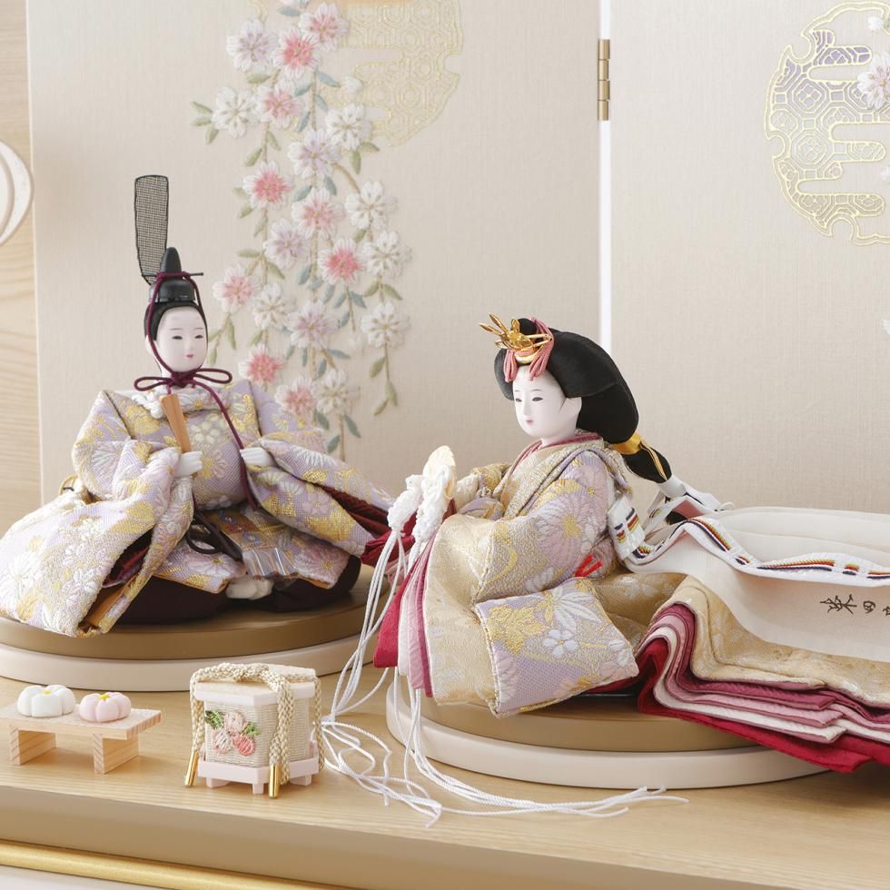 雛人形・ひな人形｜「おとぎの庭で。」｜柴田家千代｜親王飾り｜人形の