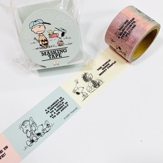 サンスター文具 PEANUTS スヌーピーマスキングテープ ヨコ S4835158