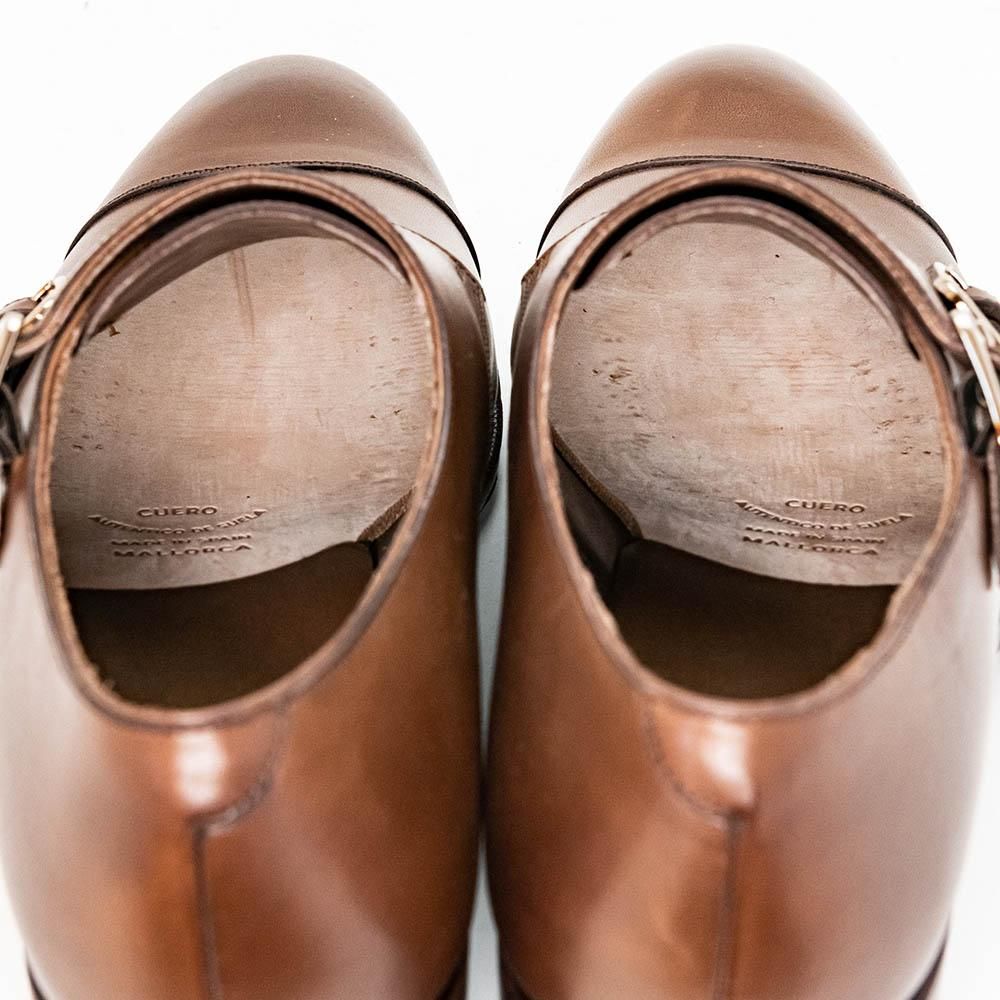 カルミナ 10003 ダブルモンク モンクストラップ ブラウン サイズ6